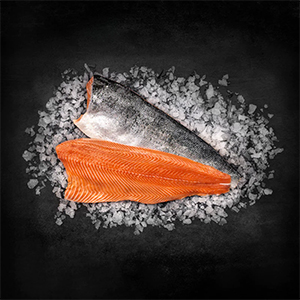 Billede af Lakseside med skind fra Kystfisken